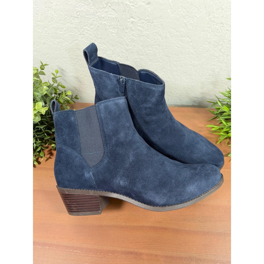 Vionic Women's Roseland Wide Water-Repellent Suede Ankle Boots Size 11 W